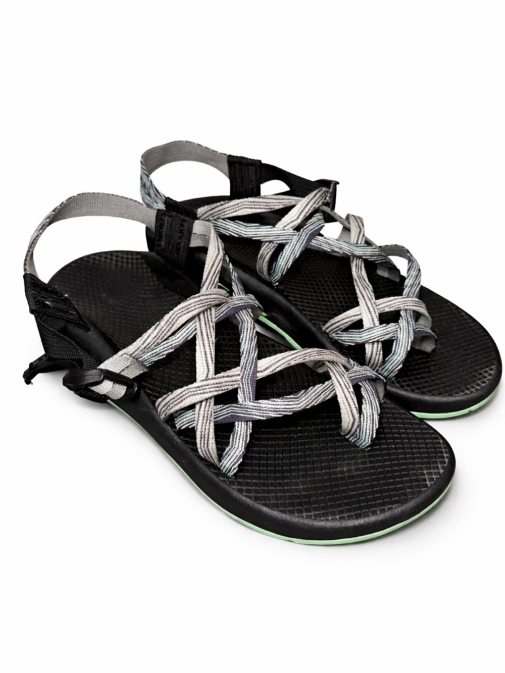 Chaco ZX2 Women’s Vibram Sole Blue Adjustable Straps Sandals Hiking Active 10